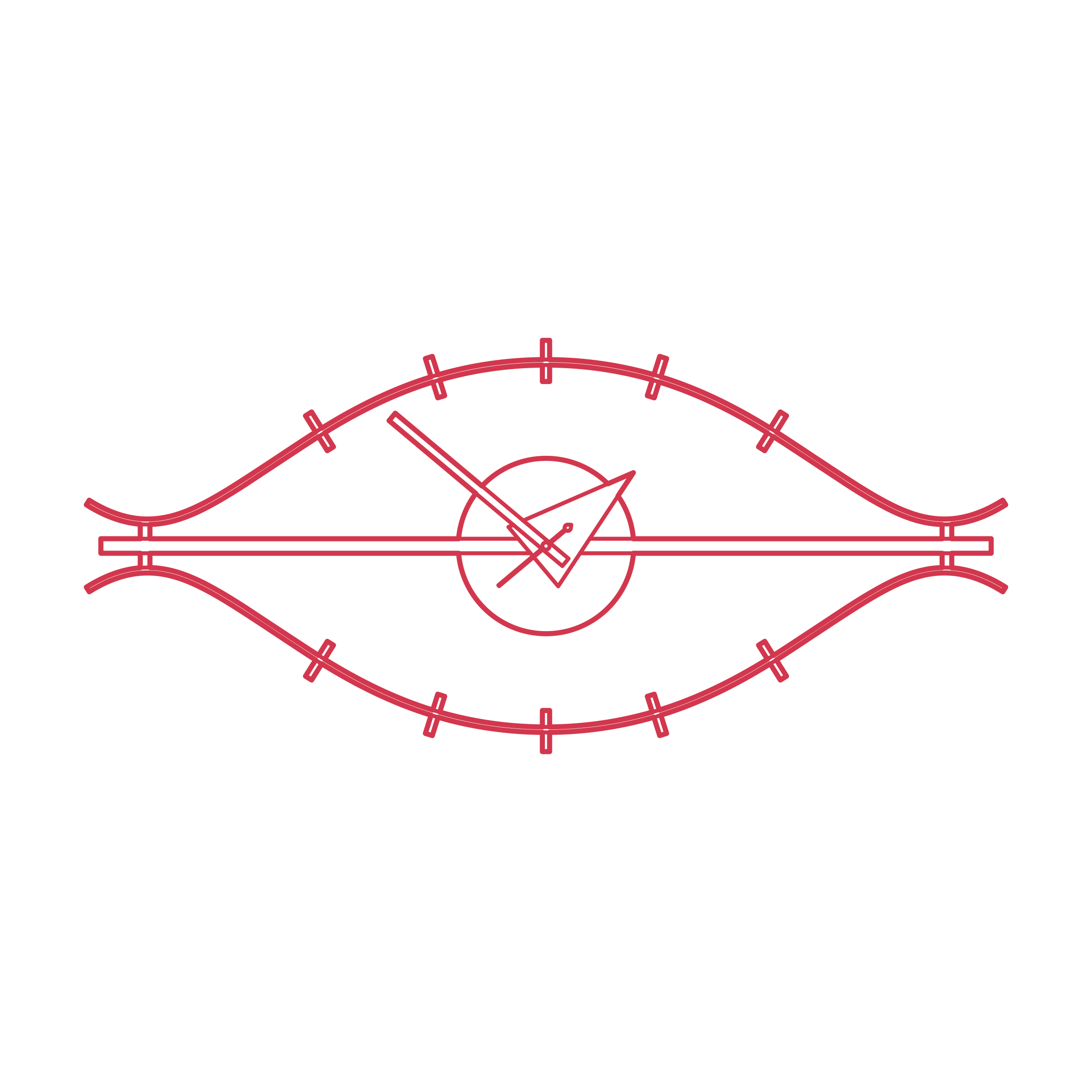 Objects Wall Clocks Nelson Eye Clock Outline Svg Vector Free Vectors
